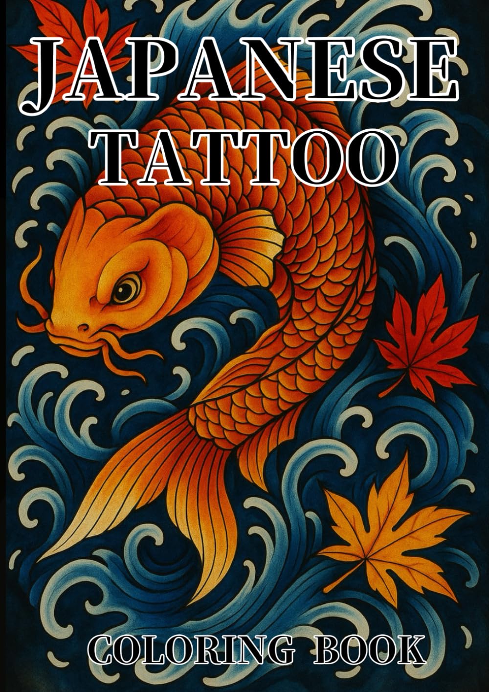 Japanese Tattoo Coloring Book: Dragons, Demons, and Flowers – An Adult Coloring Book of Traditional Japanese Tattoo Art