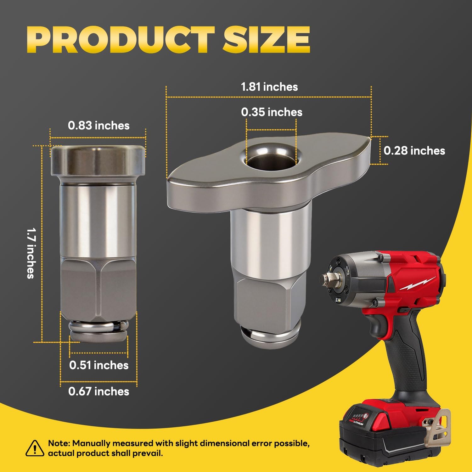 42-06-2962 Upgraded 1/2" Friction Ring Anvil Assembly Compatible with Milwaukee 2962-20 M18 Impact Wrench
