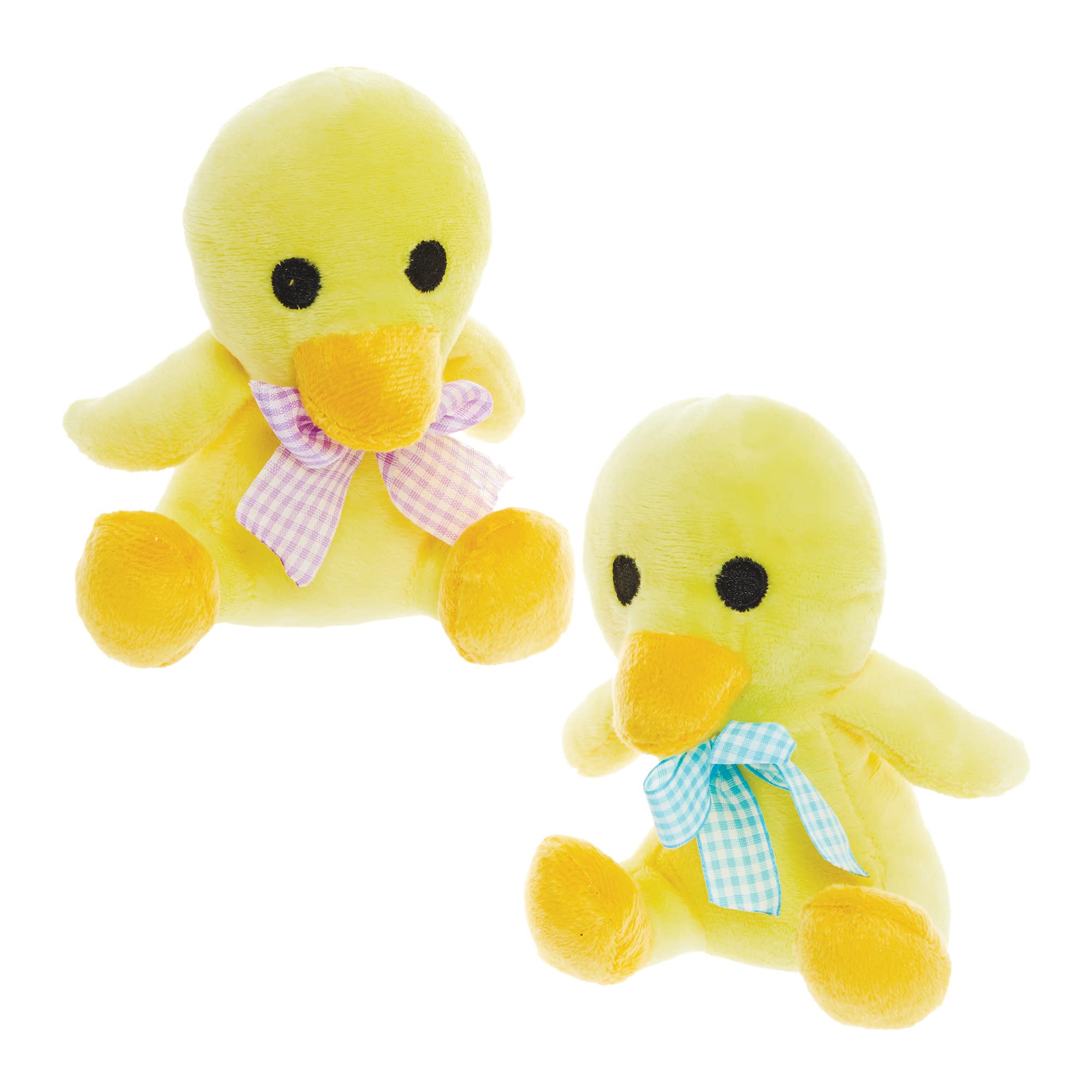 Baker Ross FX466 Chick Plush - Pack of 2, Soft Toy Easter Party Bag Fillers