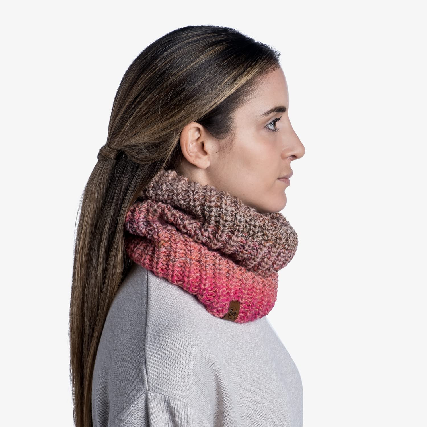 Buff Calentador de cuello tricot y polar OLYA Hombre Talla única