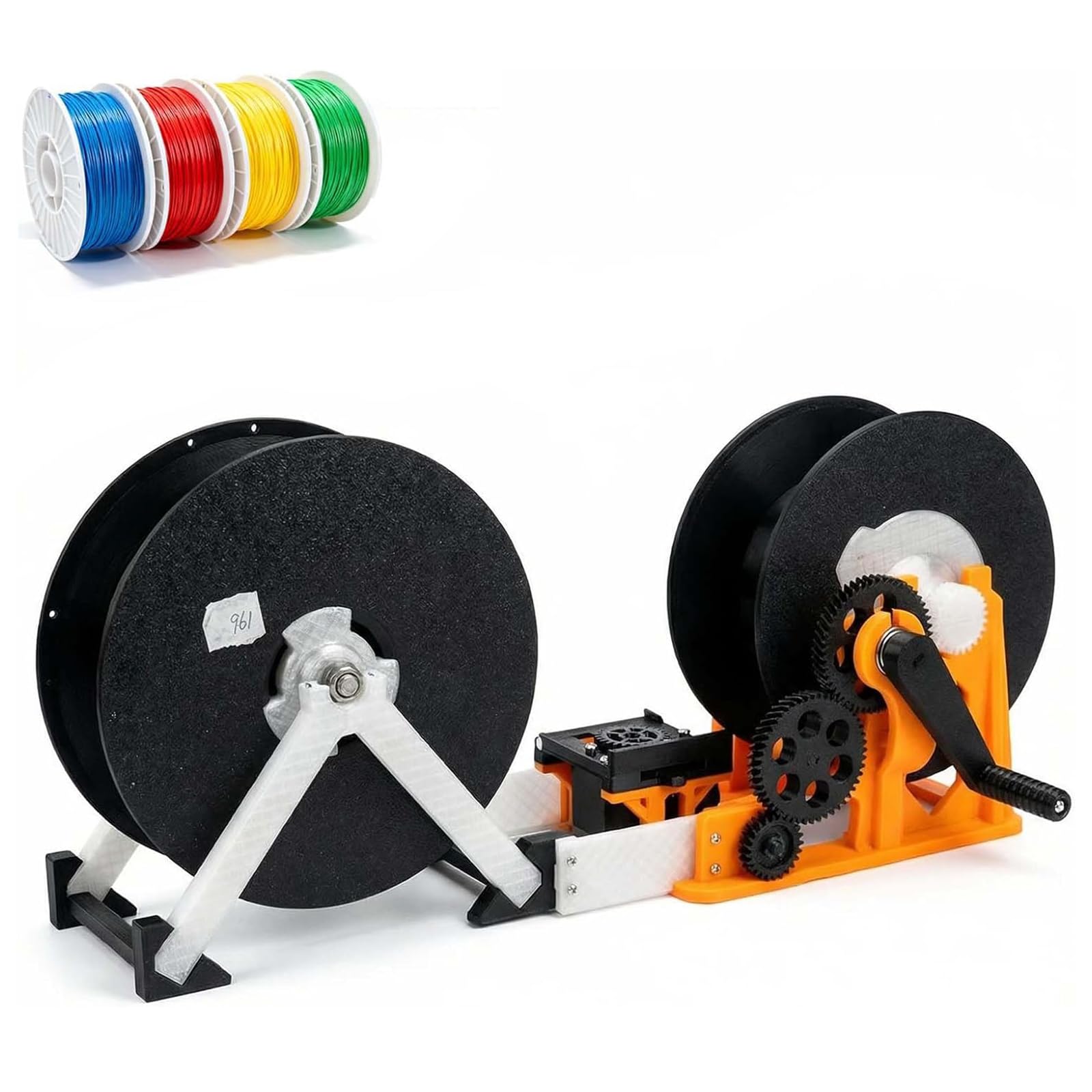 Bobinadora/rebobinadora eléctrica de filamento para bobinas de impresoras 3D de hasta 1 kg, bobinado uniforme para necesidades de impresión, carrete para suministros de impresión 3D. ( Electric)