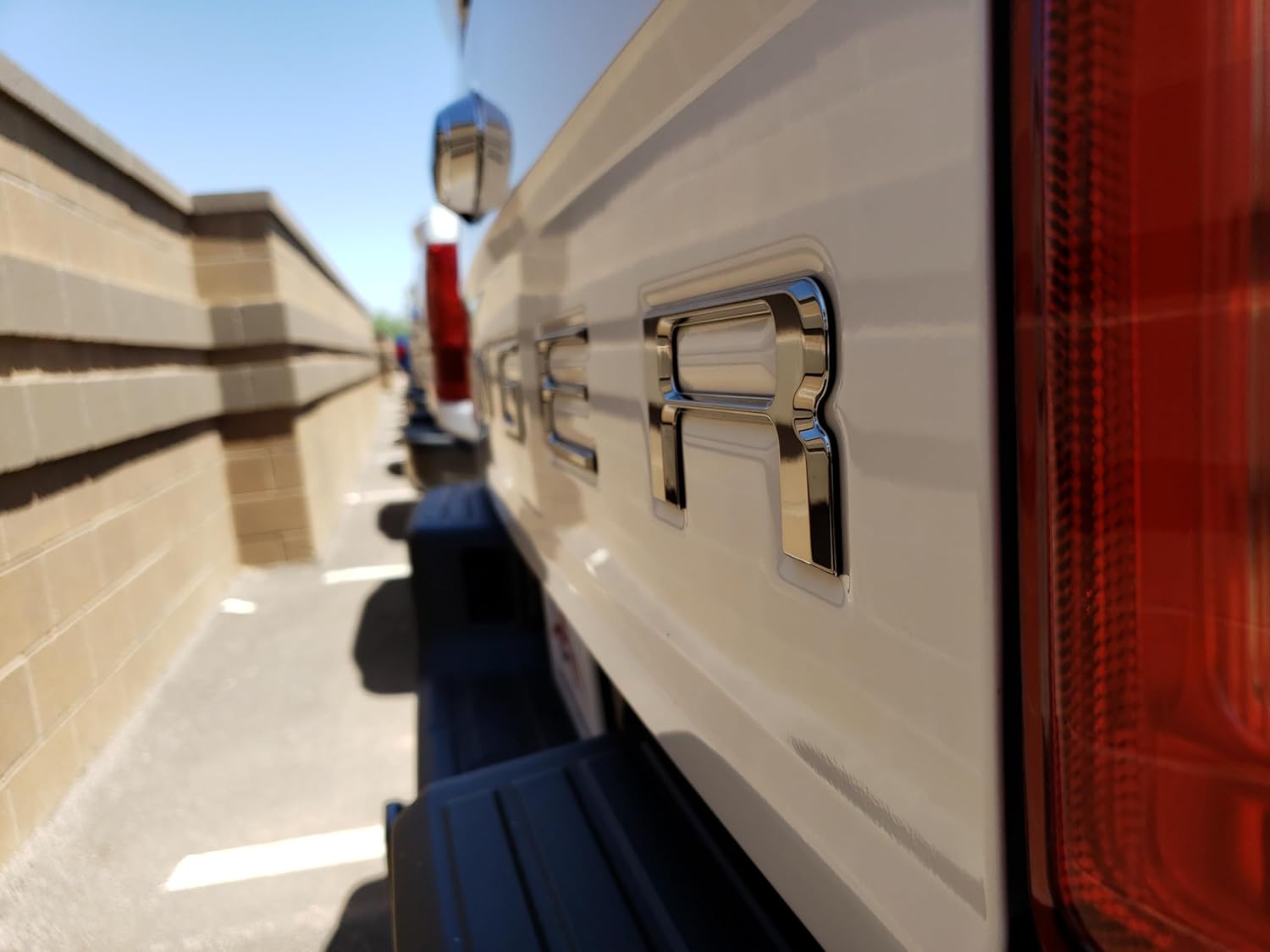 EyeCatcher Premium Tailgate Letter Insert Kit for 2019-2023 Ford Ranger (Chrome)