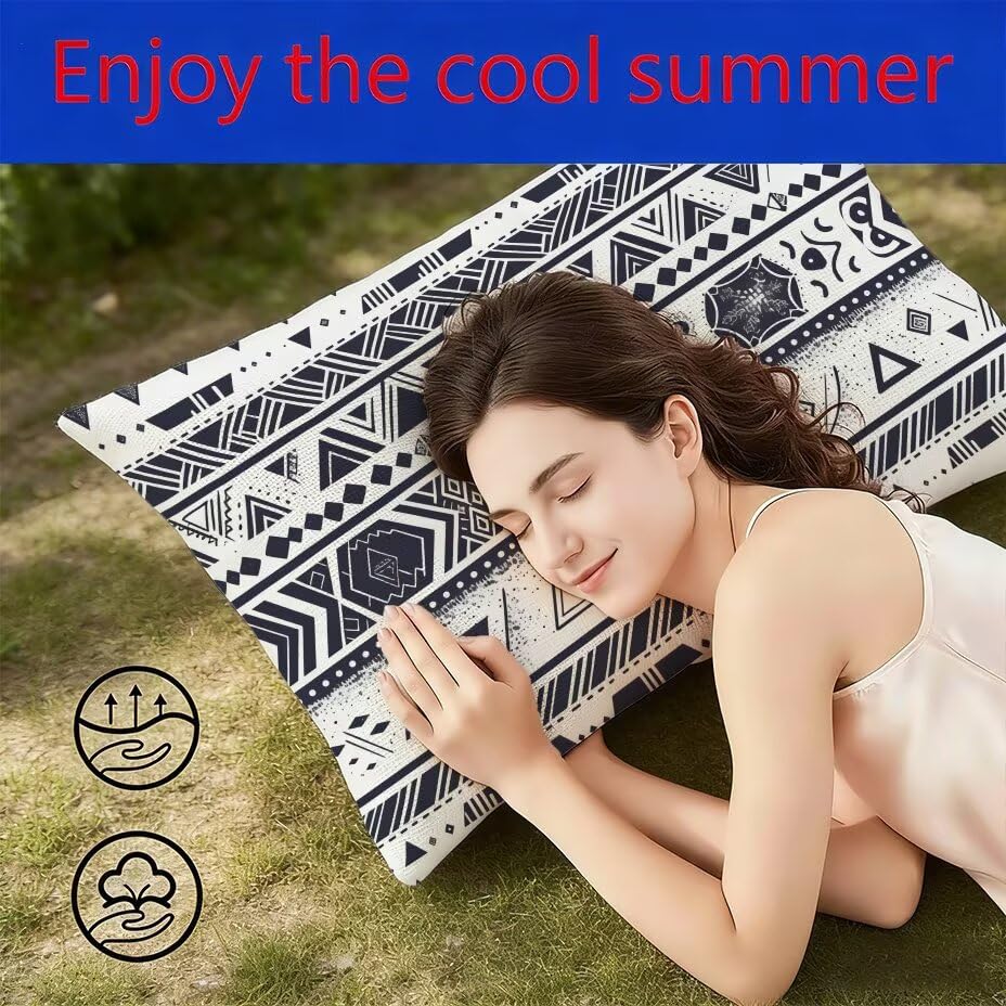 Housse de Coussin Extérieur 50x70 cm Lot de 2 Noir Imperméable - 4