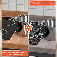 Vista 7 de Estufa eléctrica de 30 pulgadas, estufa eléctrica de 30 pulgadas, 8400 W, estufa de cerámica de 5 quemadores incorporada (29.13 x 19.3 pulgadas)