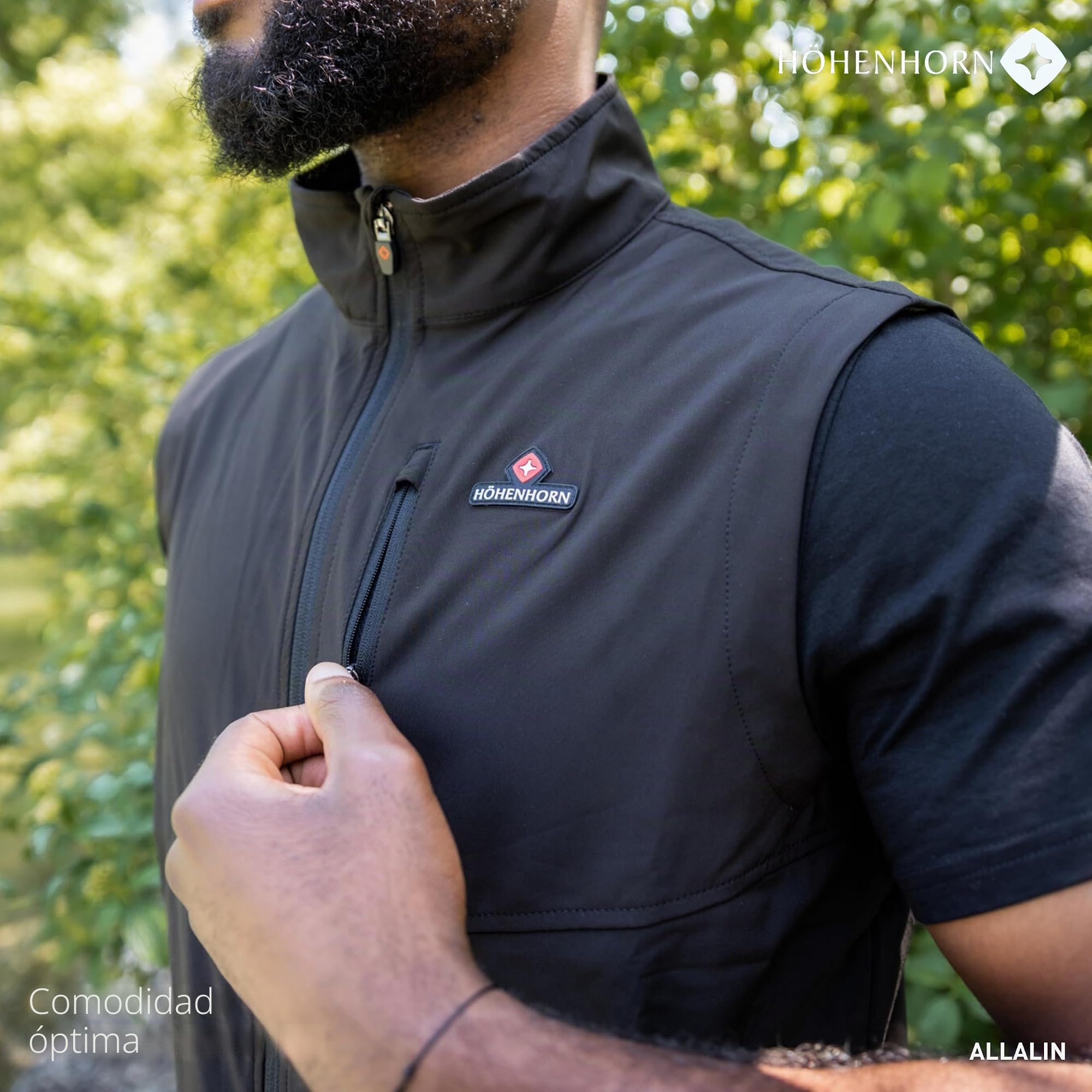 Höhenhorn Allalin - Chaleco ligero para hombre, softshell, para exterior, jogging