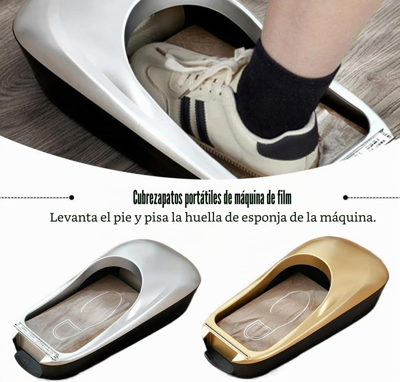 Dispensador automático de cubiertas de zapatos, máquina desechable para cubrir zapatos con rollos de repuesto para el hogar y la oficina