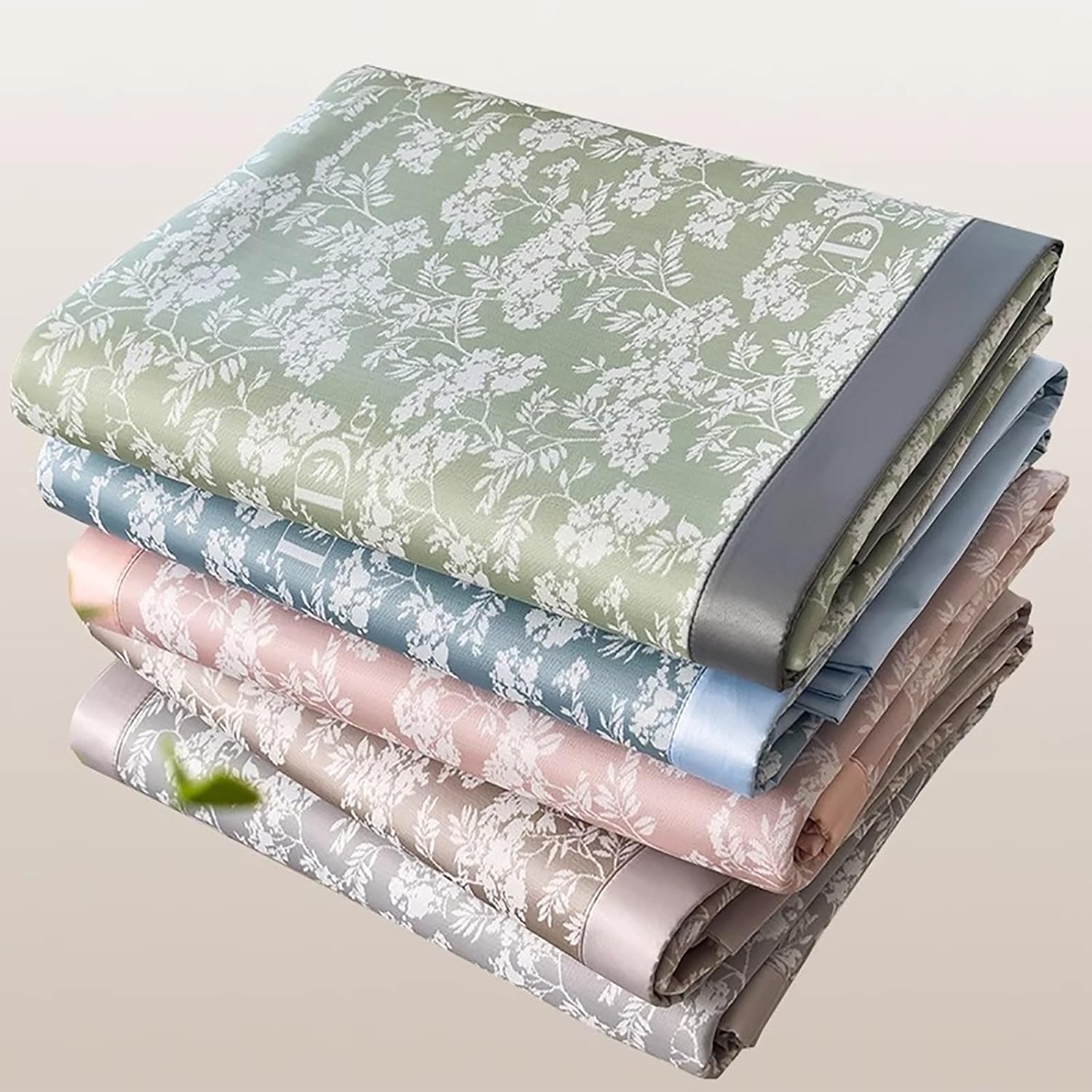 Ultra-Cooling Ice Silk Sleeping Mat for Adults,Breathable Summer Bedding with Non-Slip Design, Portable Foldable Mat for Home, Sofa and Floor Use