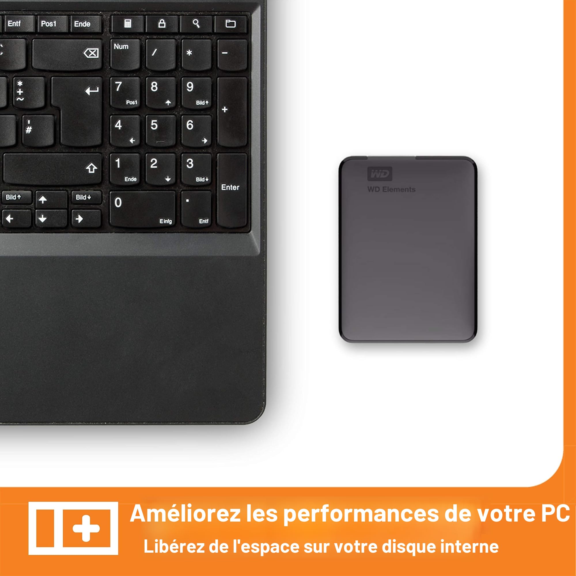 Disque dur externe Western Digital Elements 2 To Noir Edition Exclusive