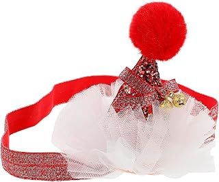 NOLITOY 1Pc Tiara De Natal Chapéu De Natal Tiara Faixa De Cabelo De Natal Para Bebê Chapéu De Festa Tiara Roupa De Natal Para Bebê Vestido Infantil Faixa De Cabeça De Bebê Faixa De Festa