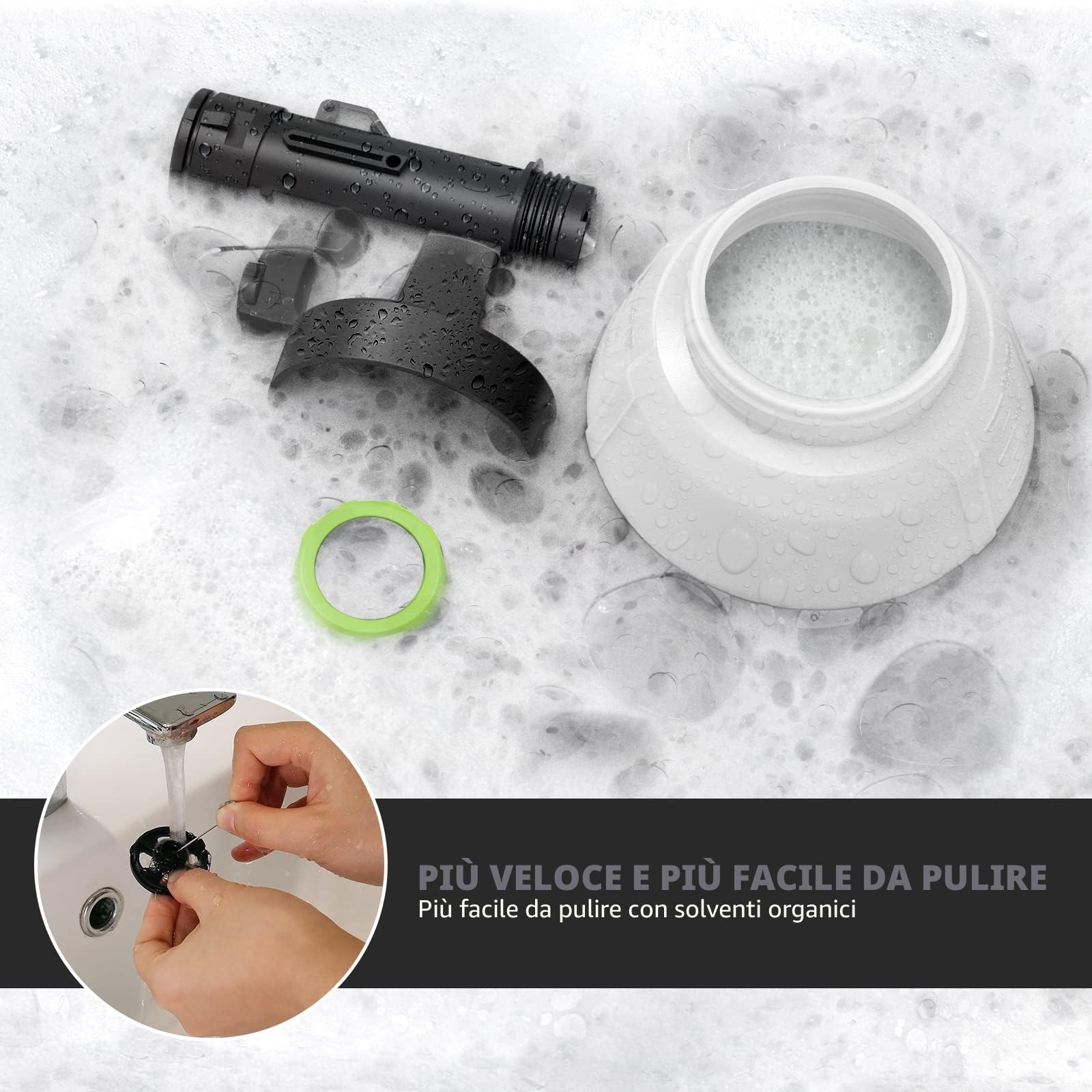 Pistola a Spruzzo, Huepar Tools 800W Spruzzatori di Vernice con 4 Ugelli in Rame e Filtro, Flusso Massimo di 1200ml/min, 3 Modalità di Pittura, Contenitore 1300 ml, Facile da Usare e da Pulire-SG800