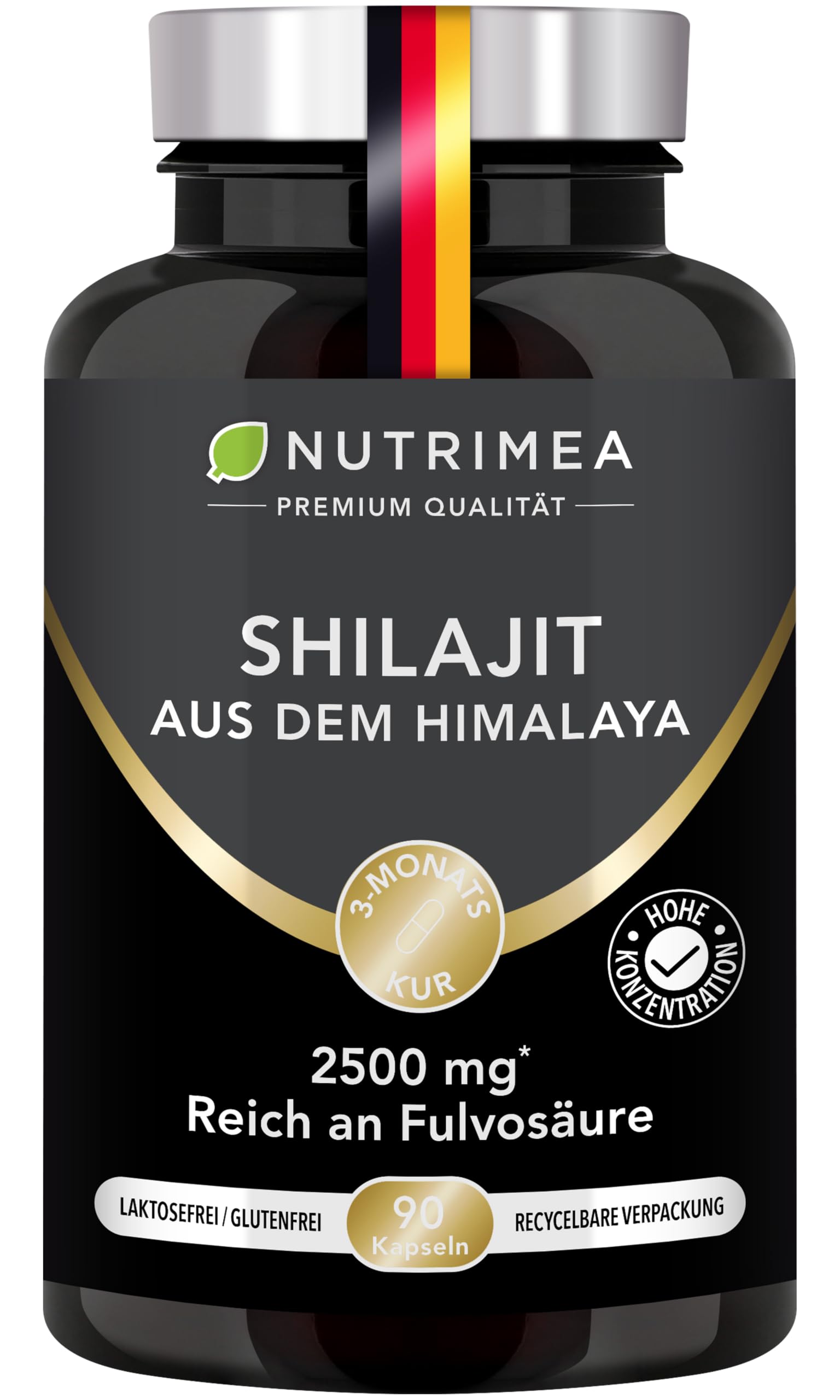Shilajit Kapseln | Original Himalaya Hochdosiert, 2500mg | Nutrimea