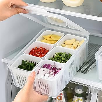 Amazon.co.jp: 食品保存容器セット おかず容器 6個入り 冷蔵庫用