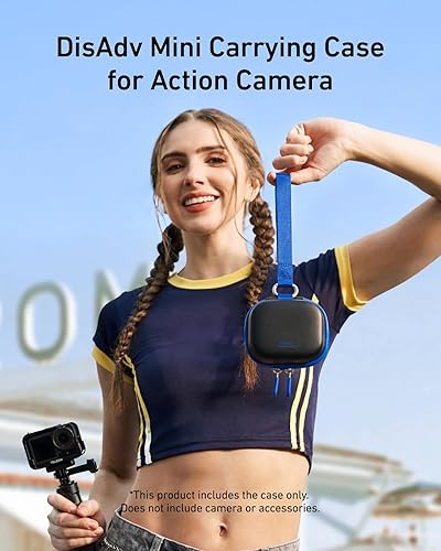 Miniatura 2 de TELESIN DisAdv Mini estuche portátil para cámaras GoPro HEROAce ProDJI OSMO360, funda rígida impermeable de almacenamiento de viaje para cámaras