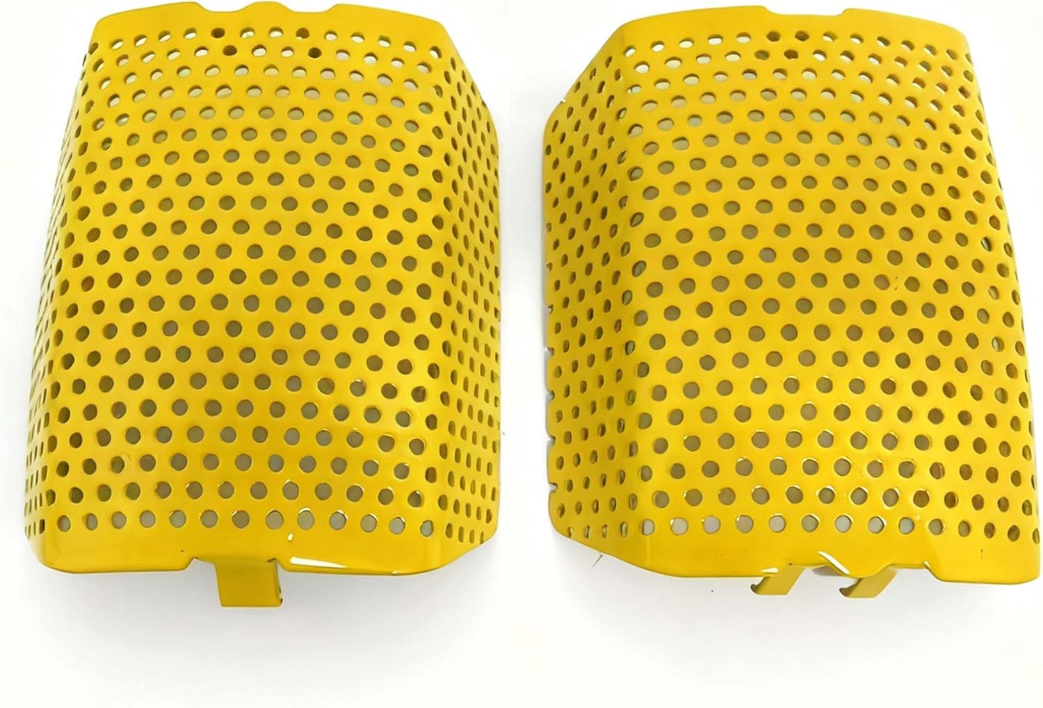 Motorcycle 1 Pair Front Caliper Brake Screen Inserted Covers Caliper Guards Caliper Brake Shield for Harley Touring, Road King, Electra Street Glide FLHT, FLHX & V-Road Models (Yellow)