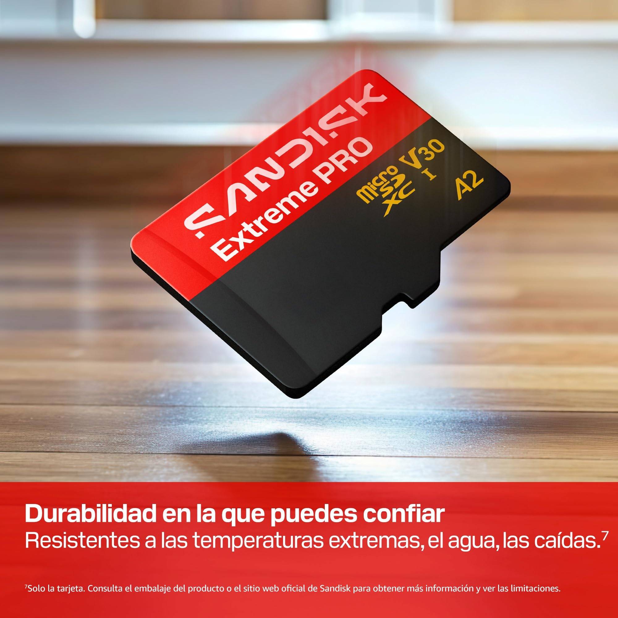 SANDISK Extreme Pro microSDHC Tarjeta UHS-I + SD Adapter, 128 GB (velocidades de Lectura de hasta 250 MB/s y velocidades de Escritura de hasta 120 MB/s, 5K, 3K, 4K UHD, C10, V30, U3, A2)