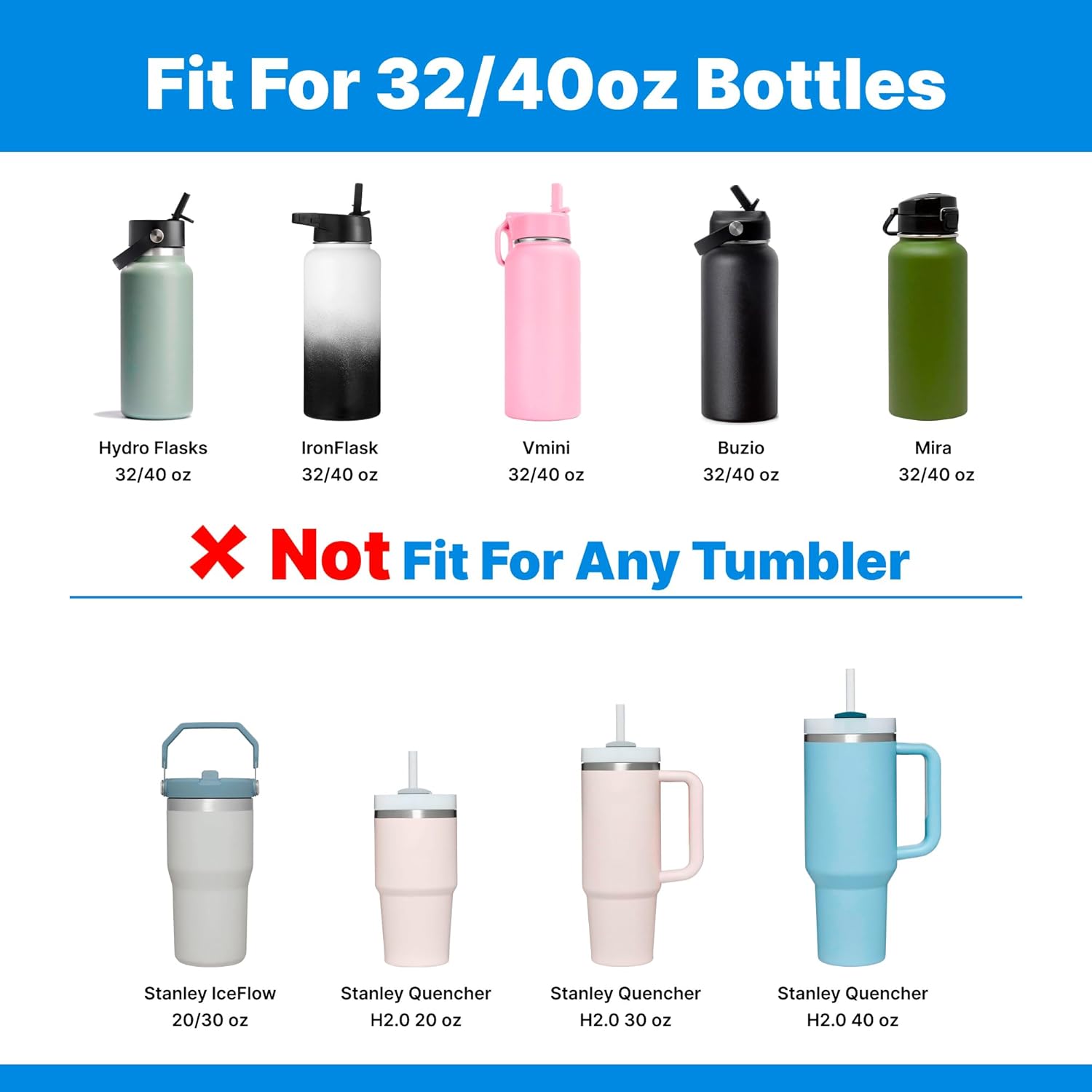 Protective Silicone Boot for 32 40oz Hydroflask Water Bottles, Anti-Slip Protective Sleeve Bottom for 64oz Hydro Flask Water Bottles