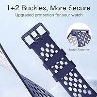 Vista 3 de Maledan Correa deportiva compatible con Fitbit Charge 5/Charge 6, bandas para mujeres y hombres, suave y transpirable, pulsera de repuesto