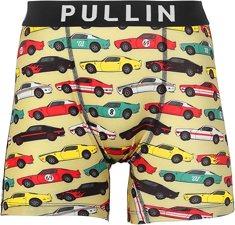 Amazon プルイン Pullin ボクサーパンツ メンズ 男性 下着 アンダーウェア ブランド ロゴ 総柄 ロングボクサー ロング丈 派手 オシャレ カッコイイ 並行輸入品 ボクサー 通販