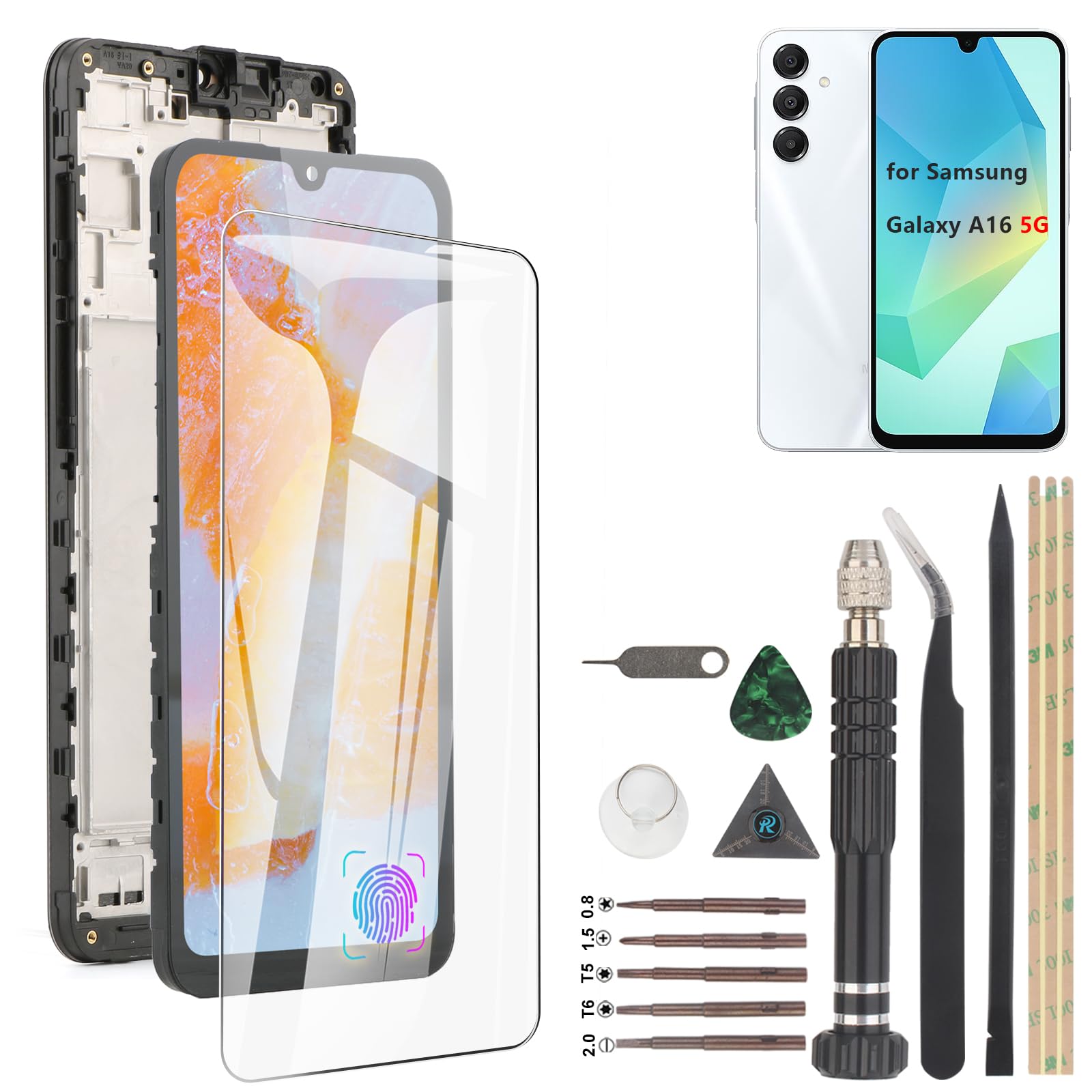Écran OLED pour Samsung Galaxy A16 5G LCD avec kit d'outils SM-A166B - 8
