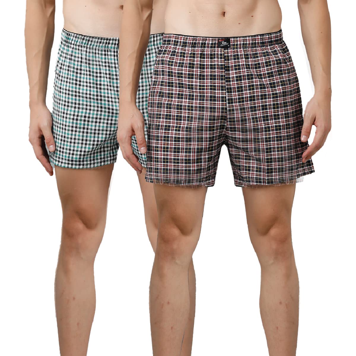 rupa jon Checked Boxer Shorts for Men | 100% Cotton Fabric | Dual Side Pocket | Regular Fit | Pack of 2-picture-25