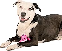 Vista 8 de goDog Just For Me Gators - Juguete chirriante de peluche para perro, tecnología Chew Guard, rosa, mini