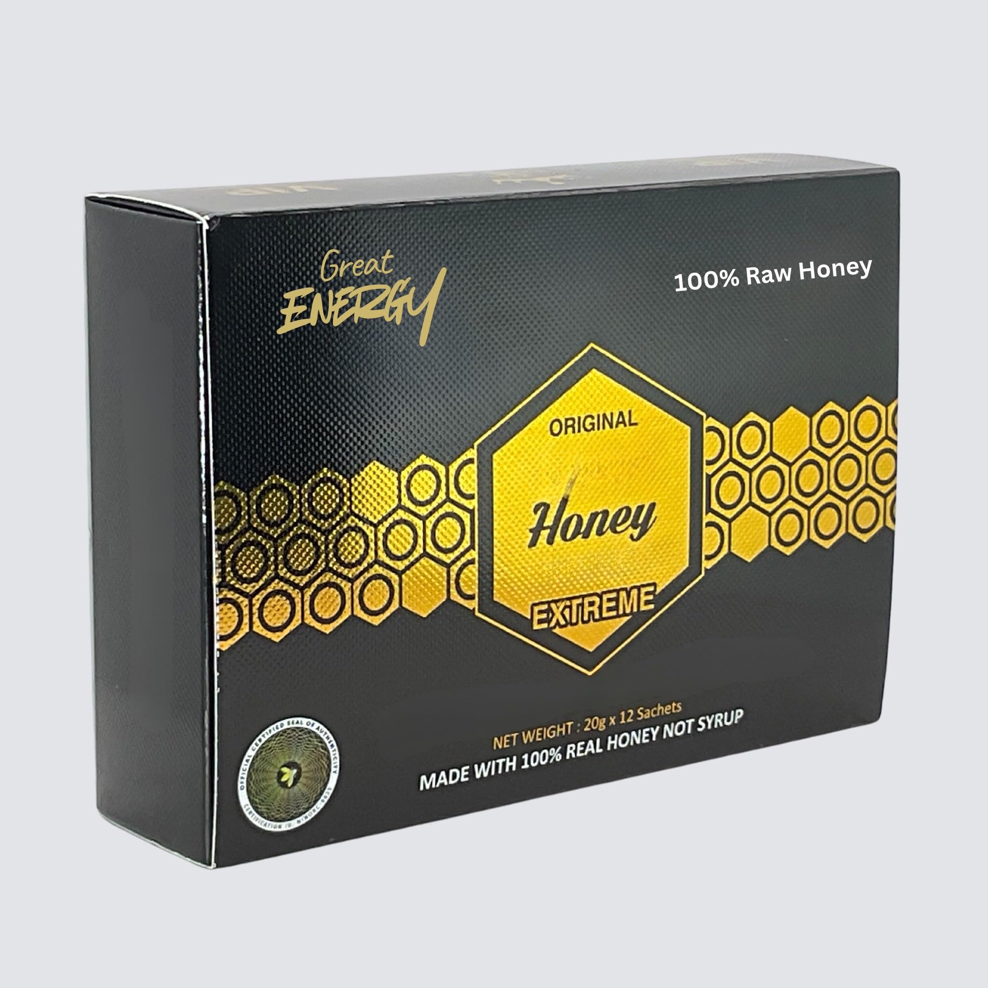 Amazon.com : BLK- Roya| Extreme VVIP Organic Raw Honey 12 Sachets