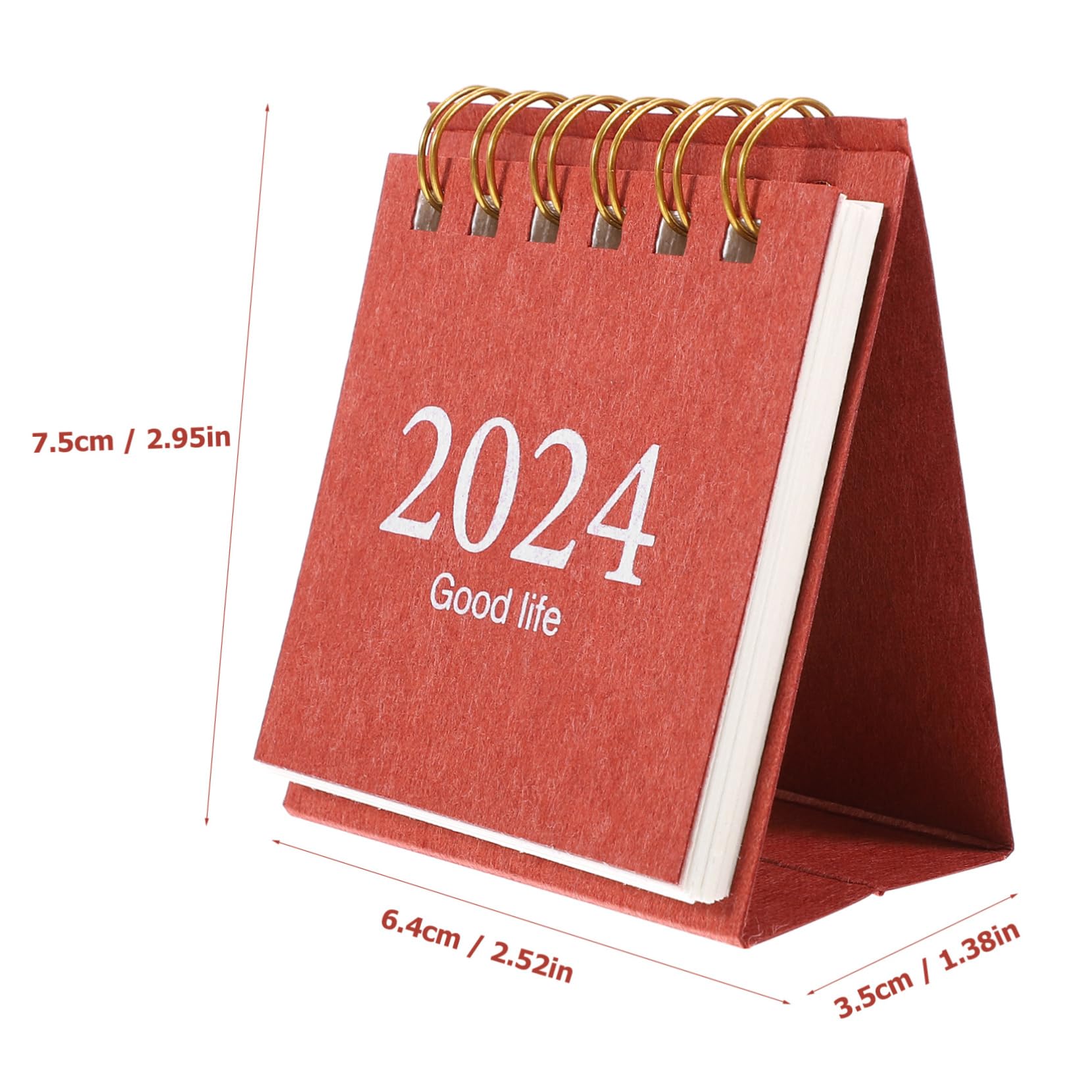 Calendario da Tavolo in Spessa Calendario Mensile da Scrivania Rilegatura Spirale Decorazione per Casa e Ufficio Design Semplice e Moderno