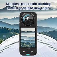 Vista 2 de JZW-Shop Protectores de lente para Insta 360 X3 con protector de pantalla, protector de pantalla de vidrio templado para accesorios Insta 360 X3