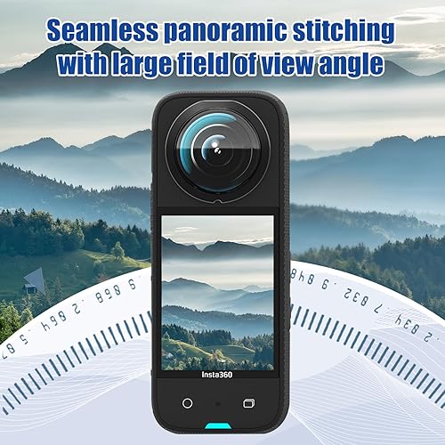 Miniatura 3 de JZW-Shop Protectores de lente para Insta 360 X3 con protector de pantalla, protector de pantalla de vidrio templado para accesorios Insta 360 X3,