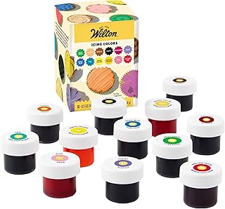 Wilton Edible Gel Food Coloring Set - For Baking & Decorating - Mixable Color Shades - Concentrated Formula for Vibrant Colors - 6 Ounces Each (12-Piece Set)