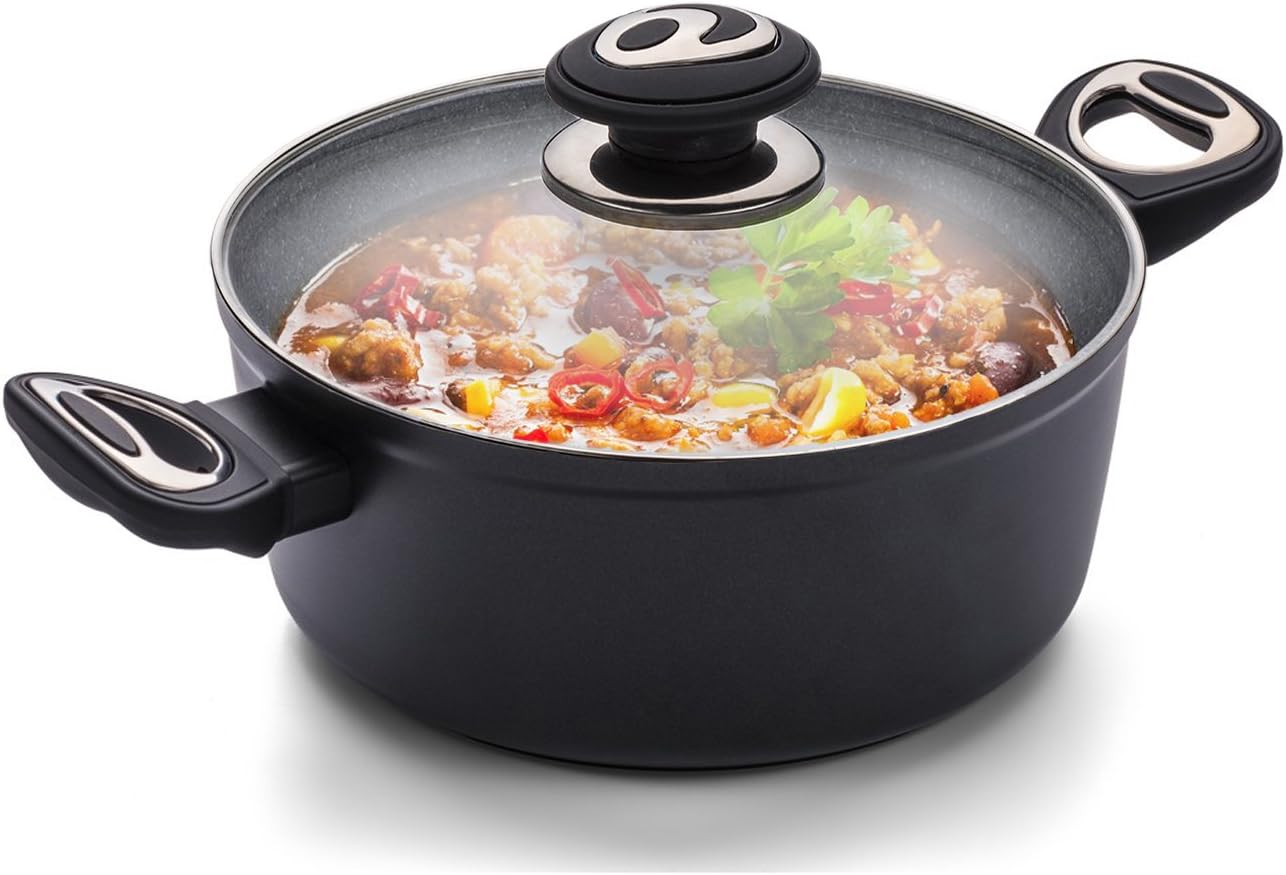 Rosmarino Black Lava Stone Stockpot 3l