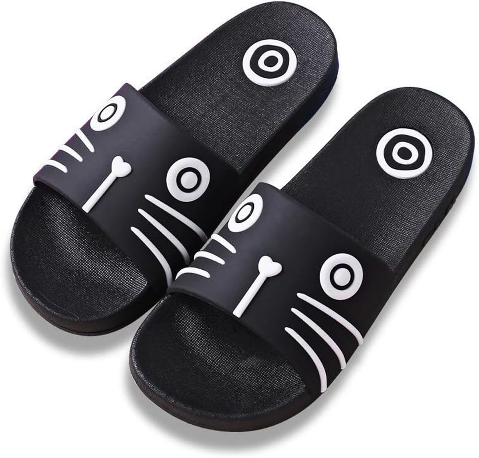 Women's Cute Animal Non-Slip Shower Sandals House Mule Soft Foams Sole Pool Slippers Bathroom Slide Water Shoes