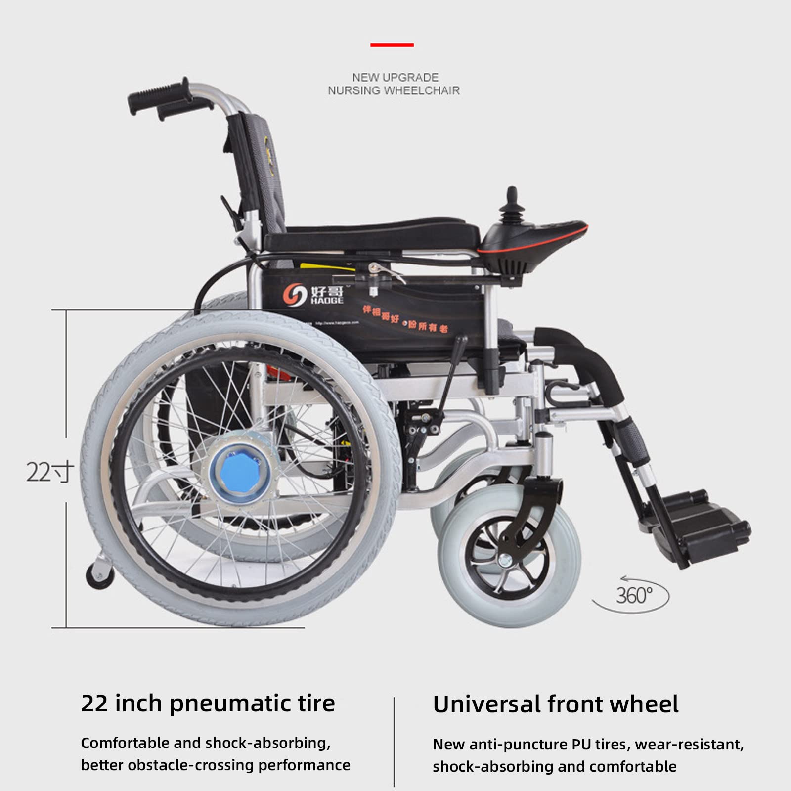 Amazon.com: Electric Wheelchair Foldable 500W Dual Motor 28.8