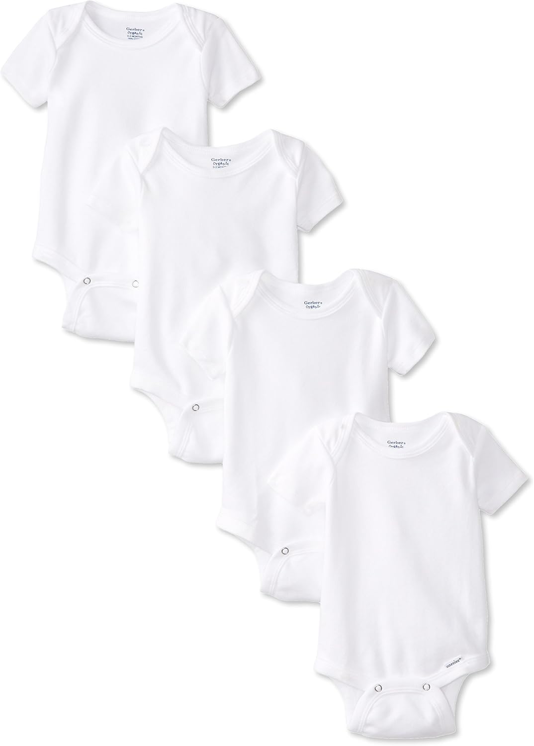 Gerber Baby 4-Pack Organic Onesies Bodysuit