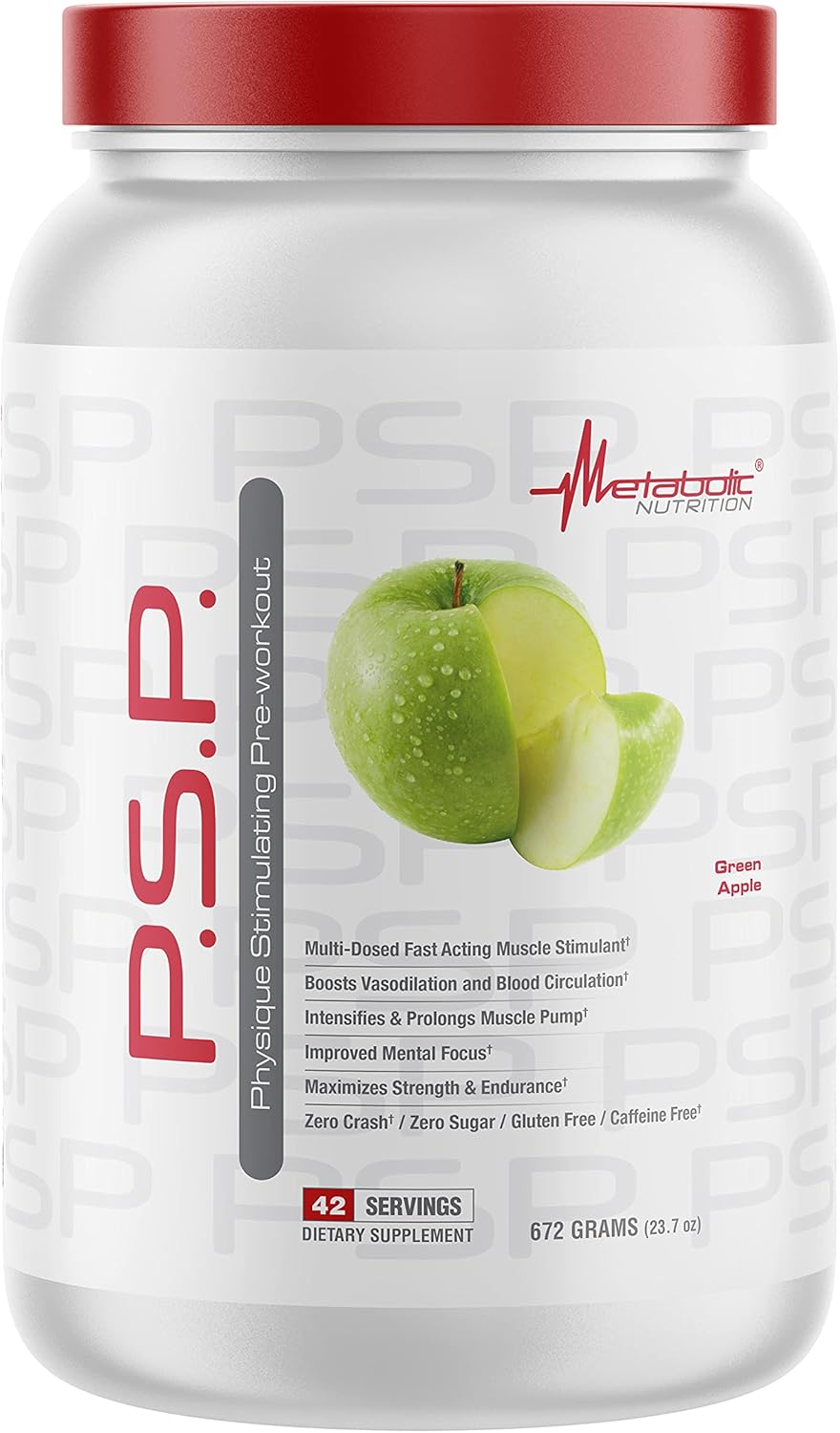 Amazon Com Metabolic Nutrition P S P Physique Stimulating Preworkout 672g Zero Sugar Caffeine Free Green Apple Health Household Amazon Com Metabolic Nutrition P S P Physique Stimulating Preworkout 672g Zero Sugar Caffeine Free Green Apple Health Household