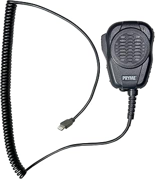 ميكروفون مكبر صوت PRYME SPM-4200-LI Storm TrooperTM عالي التحمل للهواتف المحمولة مع كابل ملفوف وموصل متوافق مع Lightning يناسب أجهزة iPhone وiPad