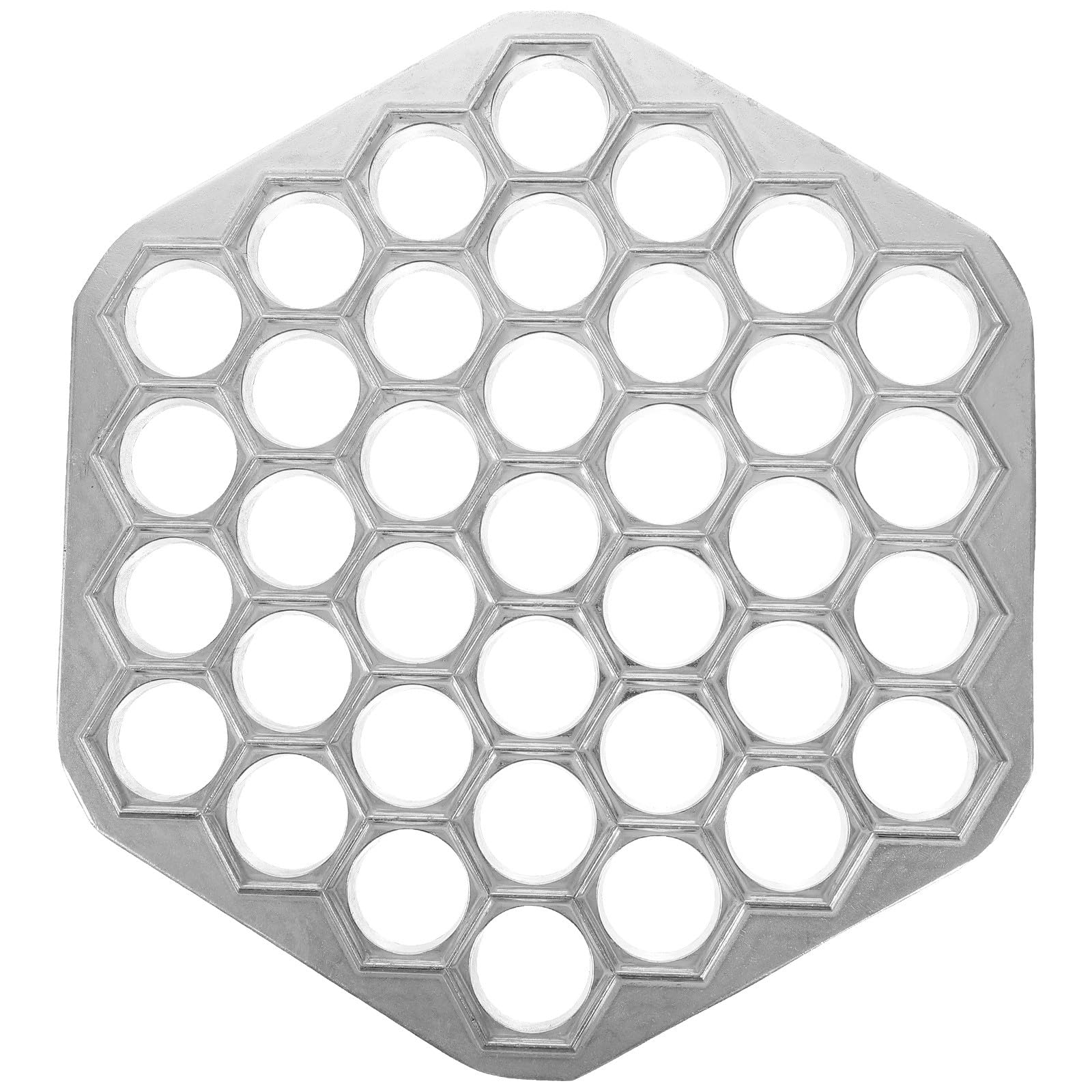 Toyvian Stampo per Pelmeni in Alluminio Riutilizzabile Macchina per Gnocchi Domestica Multiforo Utensile Cucina per Ravioli Russi Facile da Pulire e Riporre per Preparazioni Rapide e