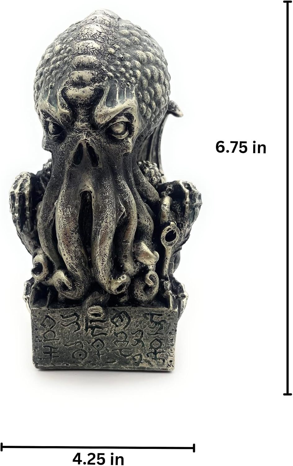 RUSTIX Cthulhu Statue – Nautical Lovecraftian Decor, Eldritch Horror Figurine, Octopus Sculpture, High Priest Kraken Mythos for Gothic and Steampunk Décor Collectors