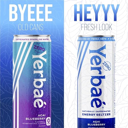 Miniatura 5 de Yerbae - Agua espumosa mejorada 12 unidades Energy Yerba Mate 340 ml lata