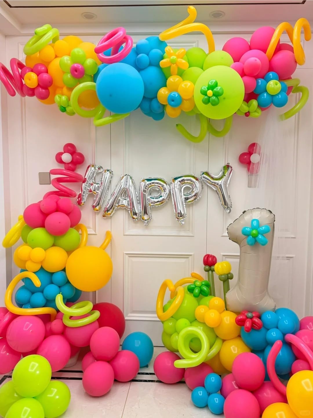 Clear 260 Balloons, 100Pcs Long Balloons for Building Balloon Arches, Skinny Latex Balloon for Animal Garland Modeling & Kid's Birthday Party Decorations