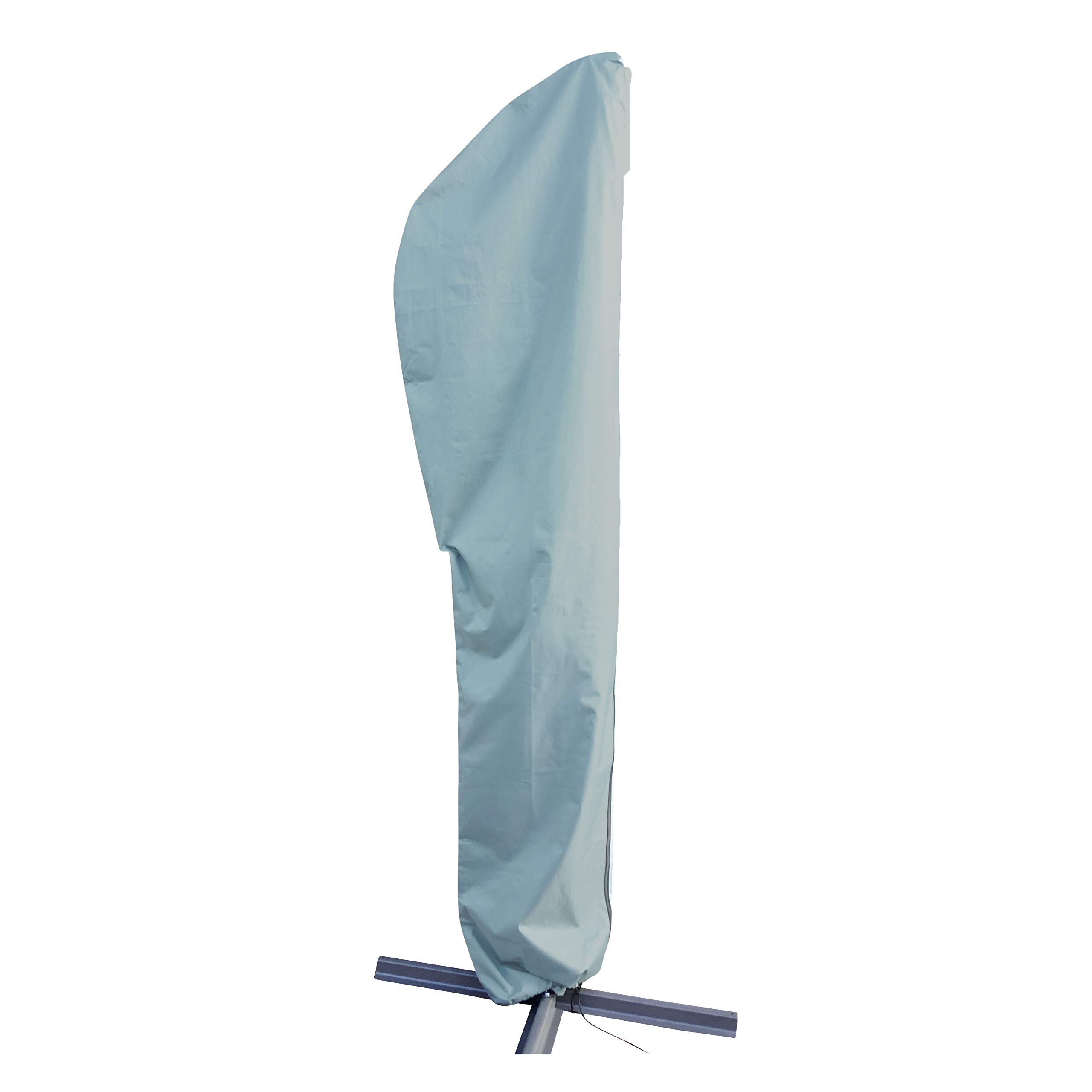 Kingsbridge Cantilever Parasol Cover, 600D Heavy Duty Fabric, Waterproof, Anti UV, fits up to 3M Parasols. Grey Outdoor Banana Overhanging Parasol Cover. Dimensions (Width x Height) 70cm x 260cm.
