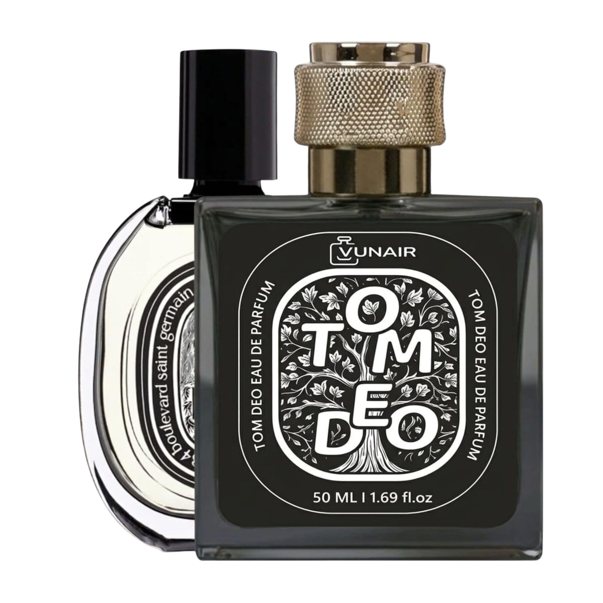 Tom Deo Luxury Eau De Parfum - 50ml | Intense & Sophisticated Unisex Fragrance | Elegant Glass Bottle with Gold Cap | Long-Lasting EDP Perfume Spray (VUNAIR TOM DEO)-image-37