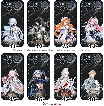 Wuthering Waves Phone Case Solaris 3 Rover WuWa Resonators Jiyan Yinlin Baizhi Calcharo Chixia Danjin Encore Jianxin Jinhsi Multicolor
