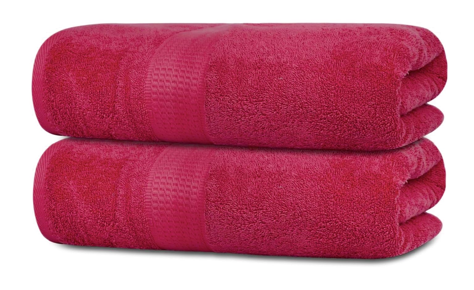 Towelbay Pink Pack Of 1-2 Extra Large Luxury Jumbo Bath Sheets 800Gsm Pure Egyptian Cotton Highly Absorbent Big Bath Sheets Super Soft Xl Bath Towels (1, )