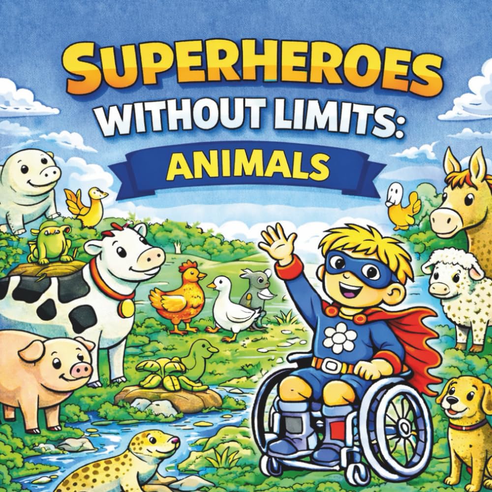 Superheroes Without Limits: Animals: An Inclusive Kids Coloring Book About Friendship, Kindness, Empathy and Animal Adventures (Superheroes Without Limits Coloring Books)