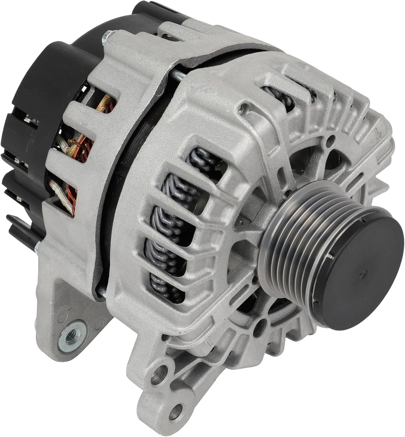 180A SCITOO Alternator New for Audi for Q7 3.6L 2009-2010,for Audi for Q7 4.2L 2009 12V CW 7-Groove Clutch Pulley Ref: 11464