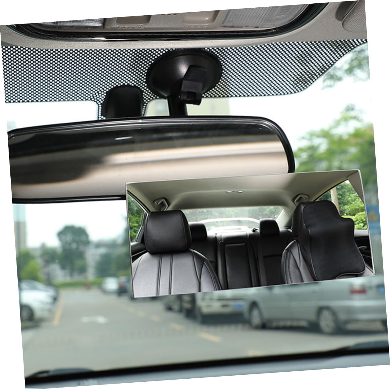 2pcs Car Rearview Mirror for Rear-facing Seats with Suction Cup Wide View Safety Mirror for Observation in Car for Accessories