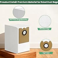 Vista 4 de Paquete de 16 bolsas de polvo M2 Plus compatibles con Lefant M2 Pro M2S Pro M2 Plus Robot Bolsas de vacío 2.6L de gran capacidad Bolsas resistentes
