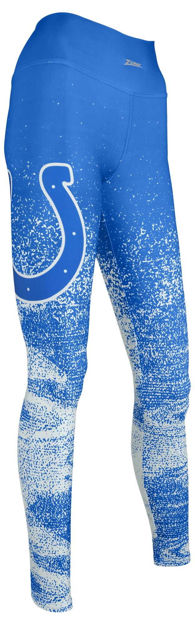 Zubaz Officially Licensed Women's NFL Static Fade Legging, Indianapolis Colts, Size Medium