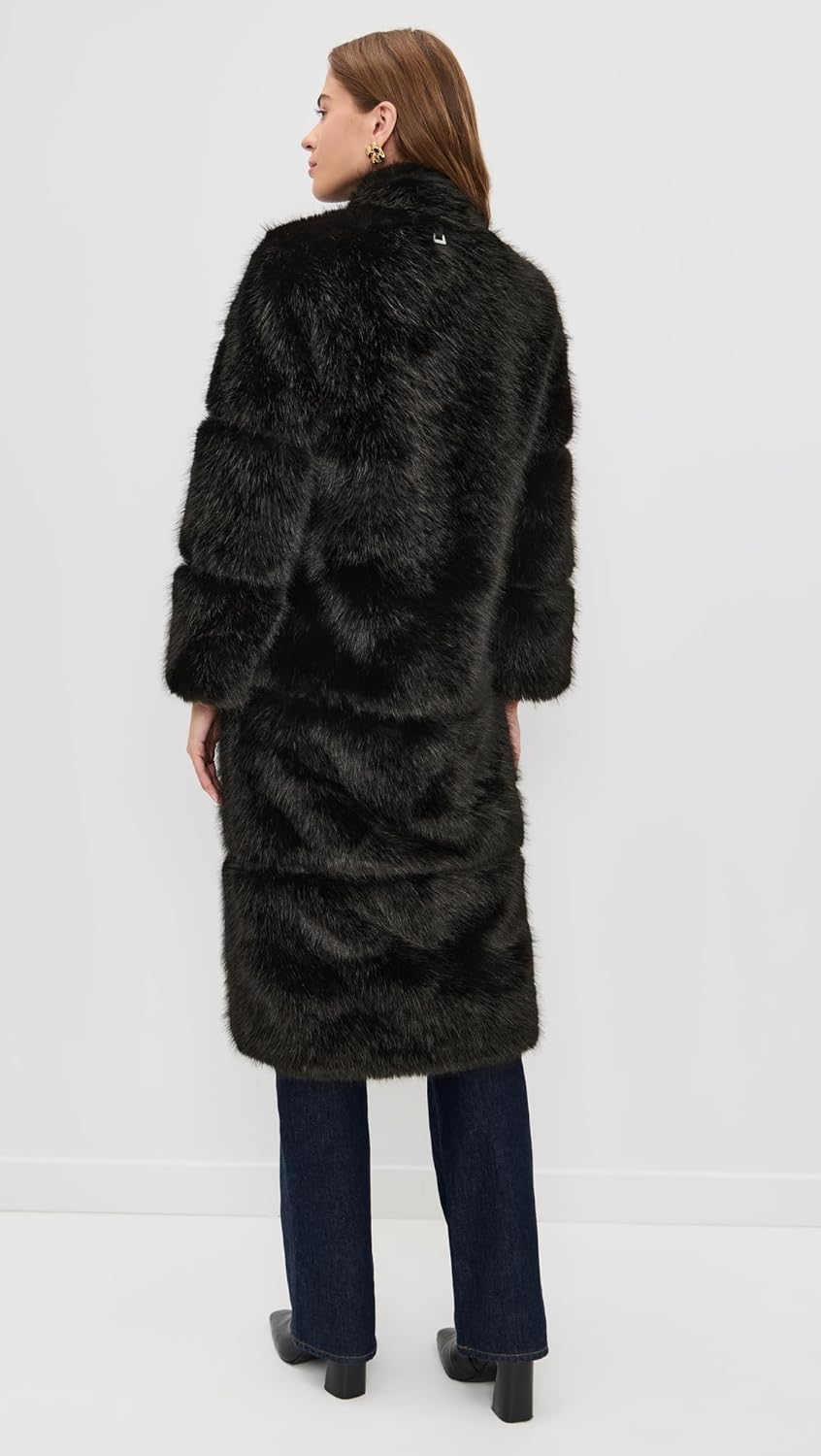Apparis Women's Faux Fur Sylke Sable Coat - Image 3